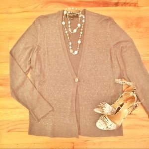 Jones New York Studded Cardigan